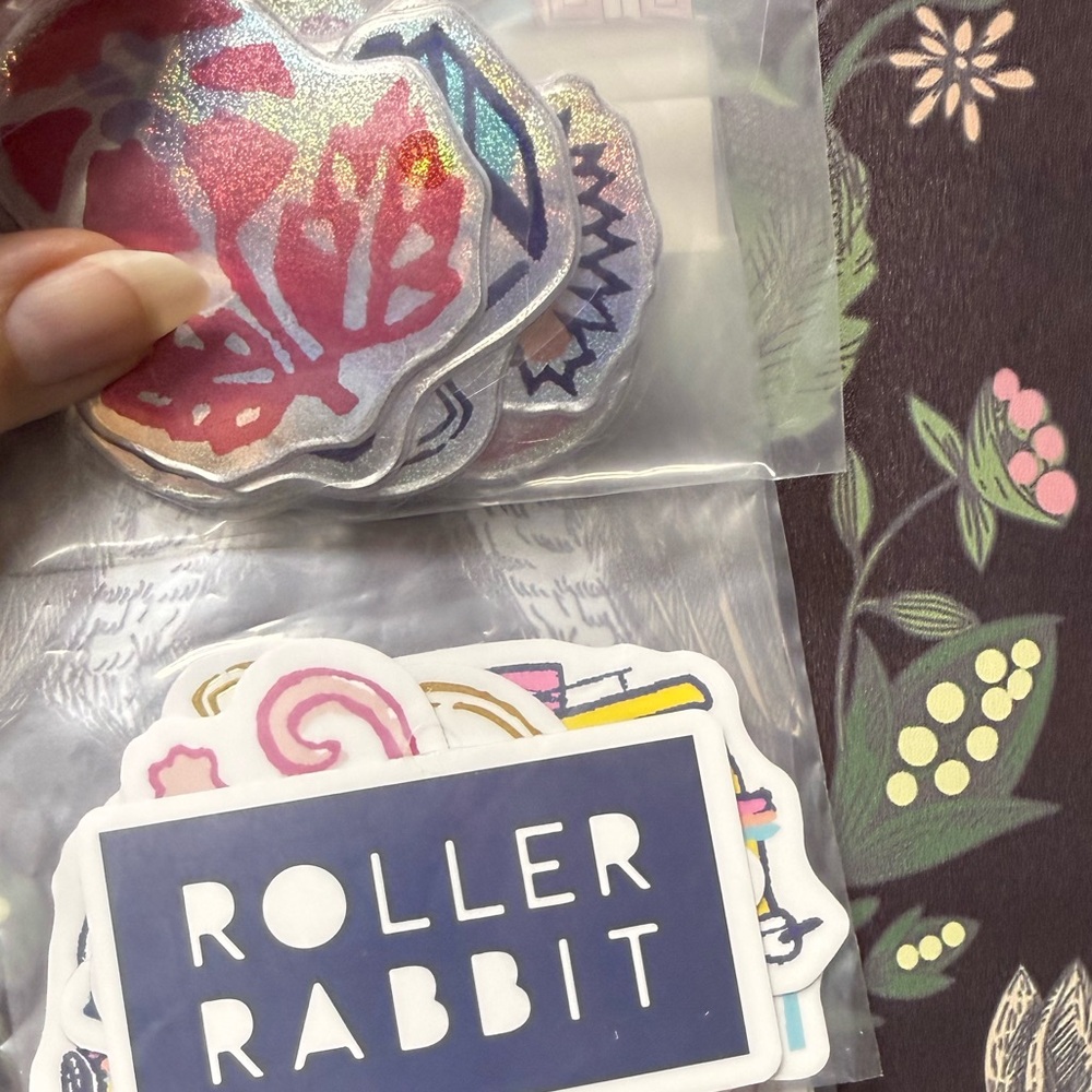 Roller Rabbit x Target NWT Colorful Vinyl Sticker Set - Picture 3 of 5